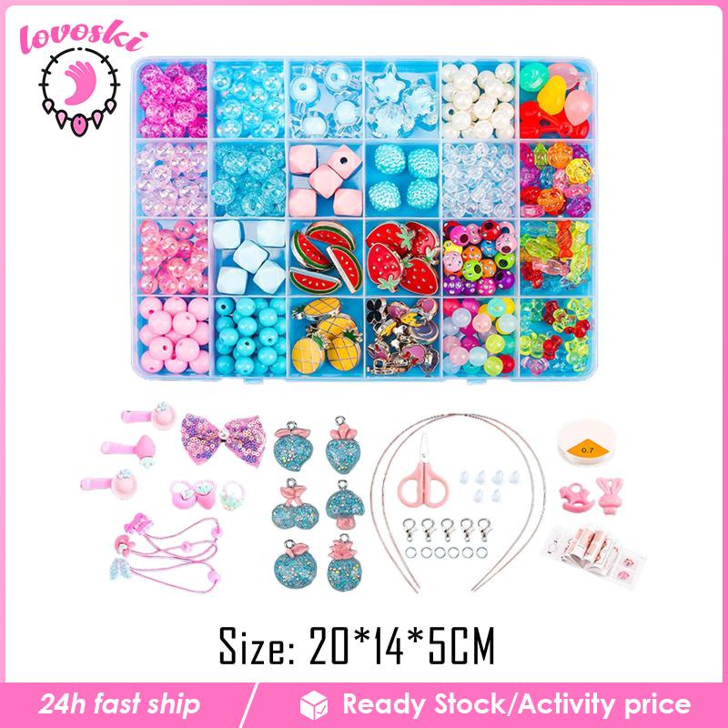 Bộ Hạt Xâu Chuỗi Nhiều Màu Sắc Dành Cho Trẻ Em