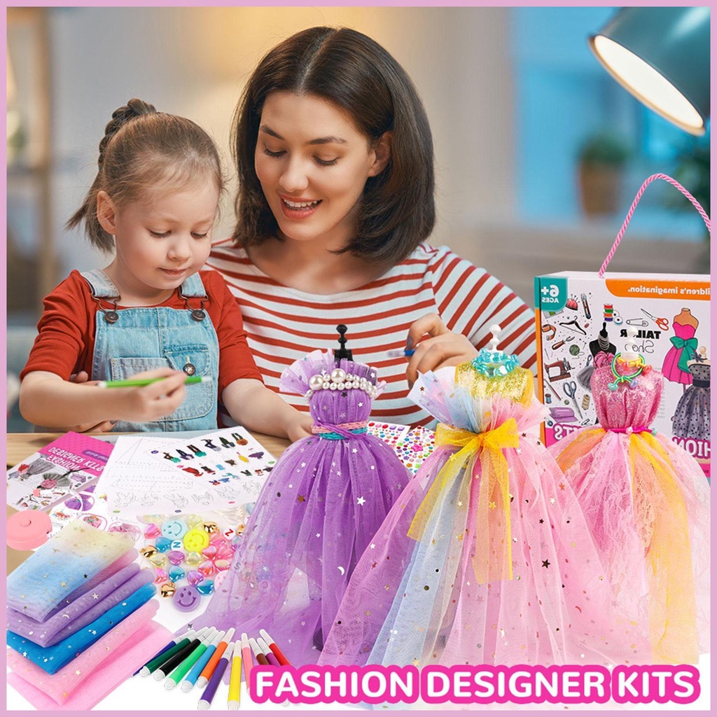 Bộ 639 Phụ Kiện May Vá Thủ Công Cho Bé 8-12 Tuổi