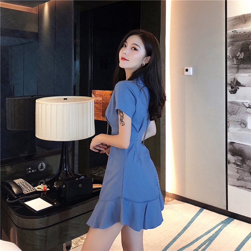 Kayna Đầm Nữ Thời Trang Mùa Hè Phong Cách Pháp