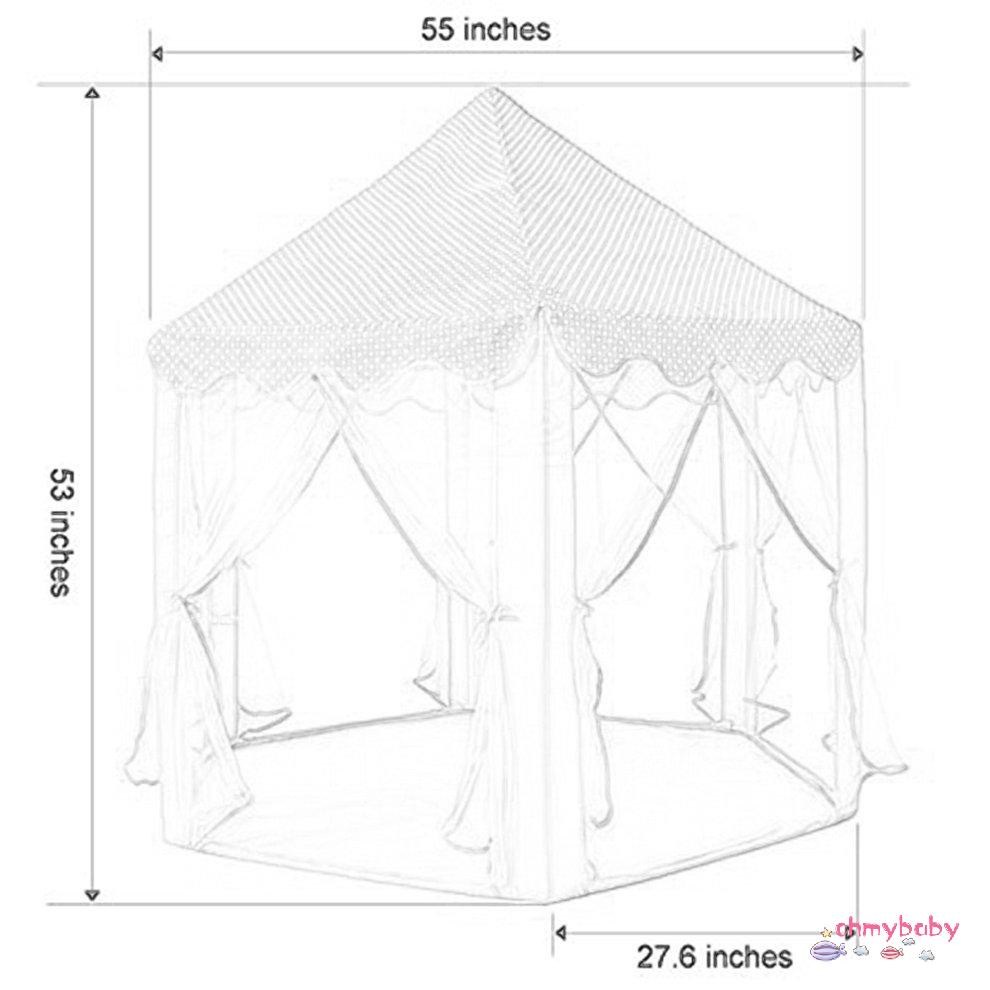 [Sẵn sàng] Lều Bóng Bể Bé Gái Lâu Đài Công Chúa Nhỏ Nhà Chơi Trẻ Em Di Động Ngoài Trời Hố [P/6]