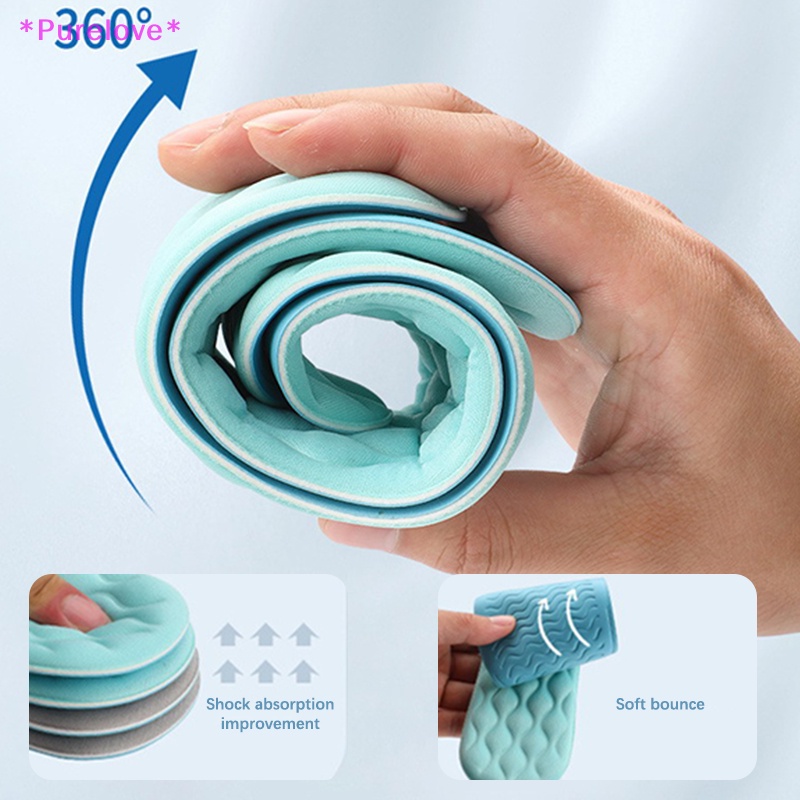 1 Cặp Đế Lót Giày Thể Thao Bằng Cao Su Siêu Mềm Thoáng Mát Thấm Hút Mồ Hôi Tiện Dụng Mới