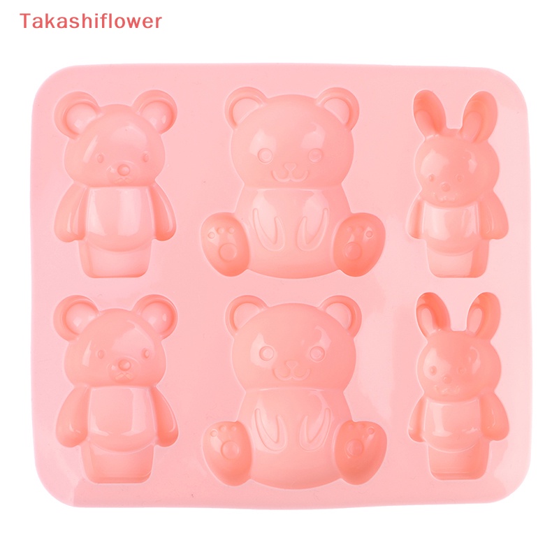 Khuôn Silicon Làm Bánh / Sô Cô La Hình Gấu Hoạt Hình Dễ Thương