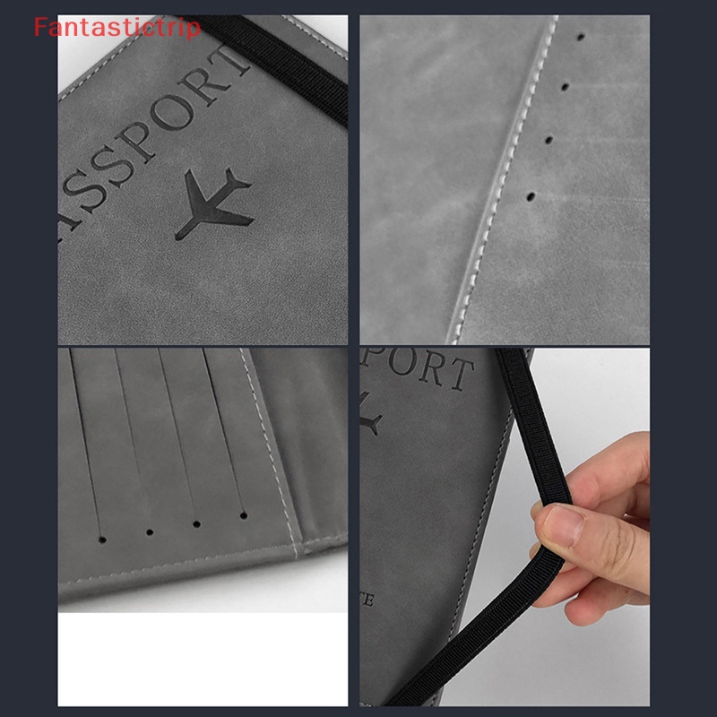 Ví Da PU Đựng Hộ Chiếu Phong Cách Vintage Dành Cho Nam Và Nữ Mới