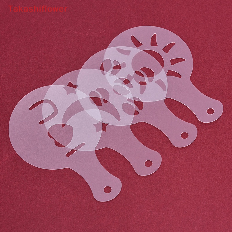 Set 16 Khuôn Tạo Hình Trang Trí Bánh Kem / Cà Phê / Cappuccino DIY