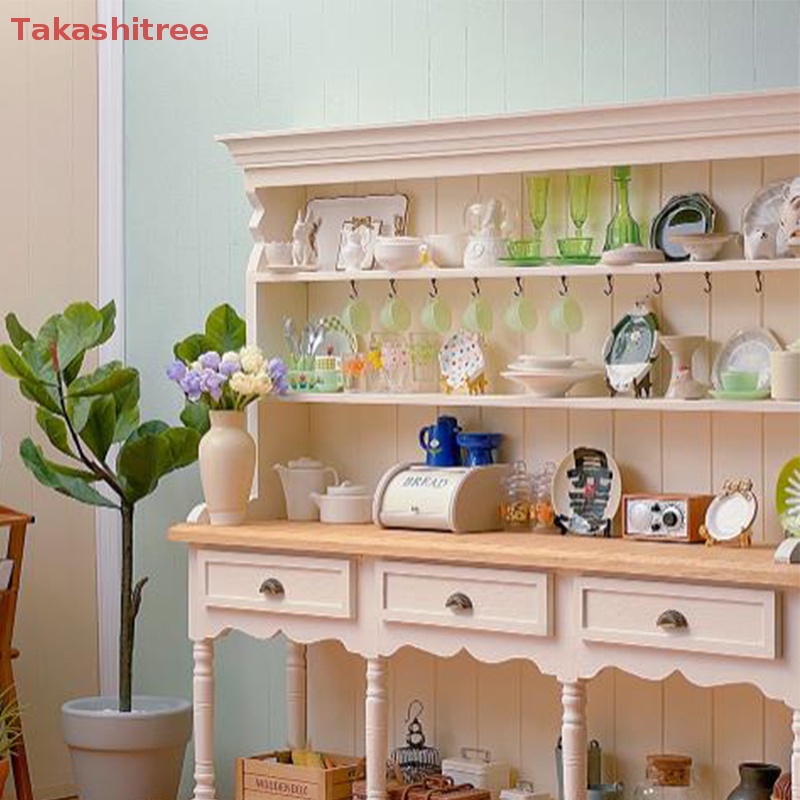 Giá Đỡ Đĩa Trưng Bày Mini Bằng Kim Loại Cho Nhà Búp Bê Tỉ Lệ 1 / 6