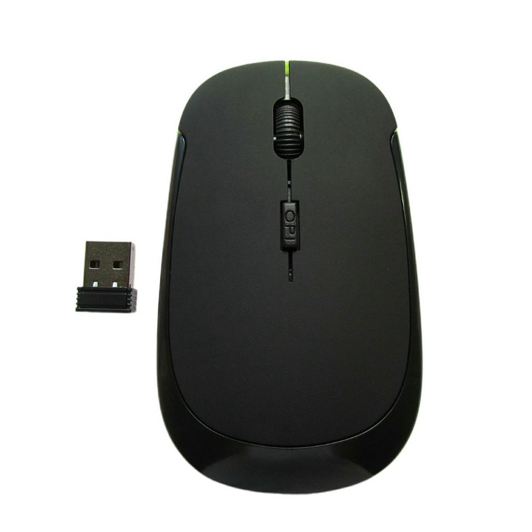 Wireless Mouse Ultra Thin 1200 Dpi Mini Portable Mobile Silent Optical Cordless Mice For Laptop Pc Computer [Q/1]