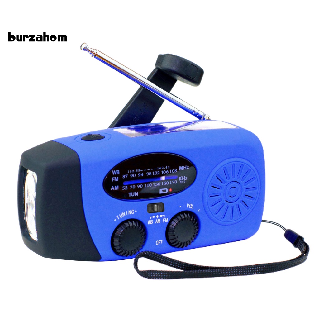 Radio AM / FM / WB Sử Dụng Năng Lượng Mặt Trời Đa Năng