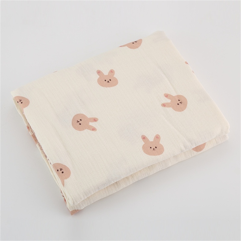 Chăn Cotton Mỏng Quấn Em Bé Sơ Sinh In Họa Tiết Trái Cây Không Chứa Hạt Đen