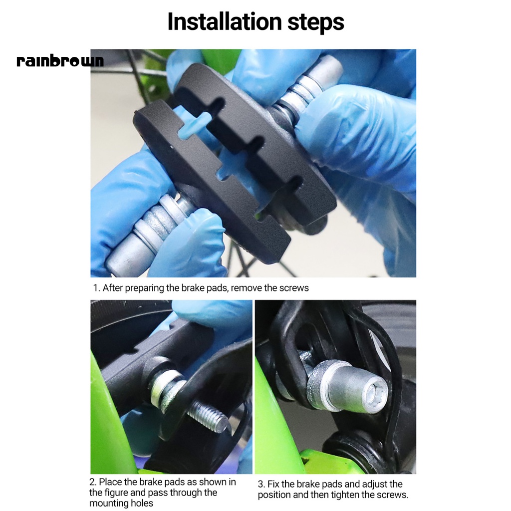 1 Cặp Giá Đỡ Phanh Cao Su Kết Cấu Tiếng Ồn Thấp Chống Mài Mòn Loại V Yên Tĩnh Cho Xe Đạp