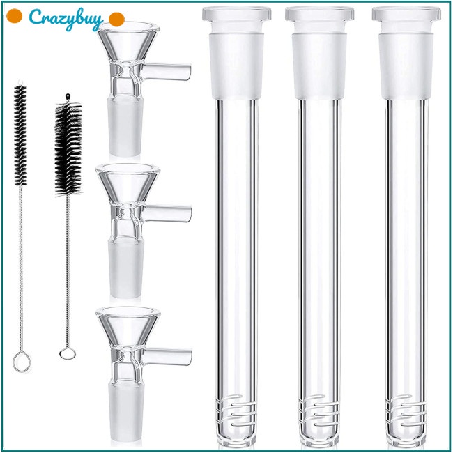 Cr Set 8 Ống Thí Nghiệm Khoa Học 14mm Bằng Thủy Tinh Trong Suốt Kèm Cọ Vệ Sinh