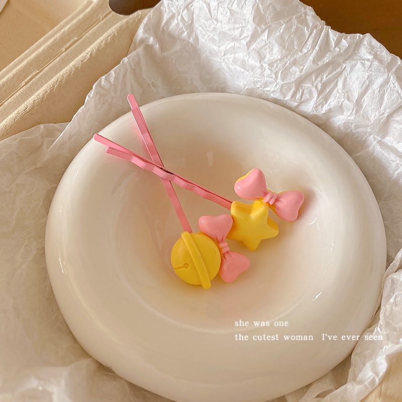 Kẹp Tóc Hình Ngôi Sao / Nơ / Trái Tim Ngọt Ngào Cho Nữ