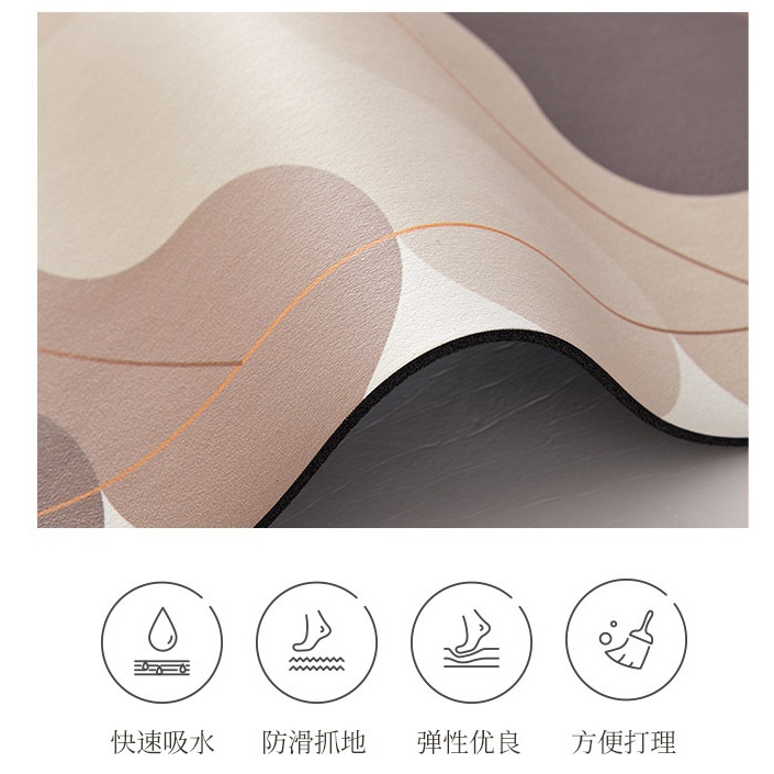 Thảm Lót Sàn Nhà Bếp Bằng Pvc Chống Trượt / Thấm Nước / Dầu Mỡ Phong Cách Bắc Âu Tiện Dụng