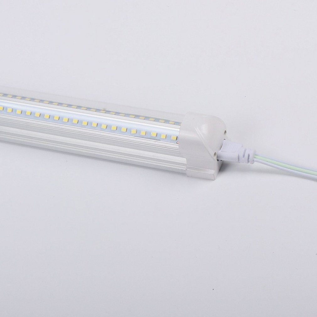 2 Pcs T8 Integrated V-Shaped Double Row Lamp Tube 14W 0.6M Linkable Light Fixture For Room Under Counter [Q/3]