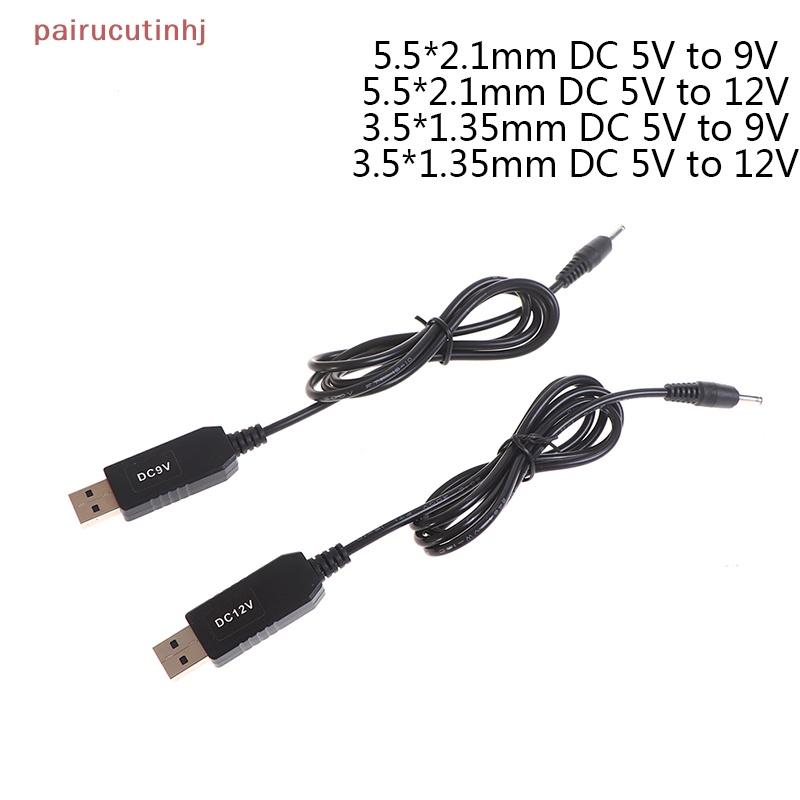 Cặp Cáp Tăng Áp USB DC 5V Sang 9V 12V 3.5 * 1.35mm 5.5 * 2.1mm VN