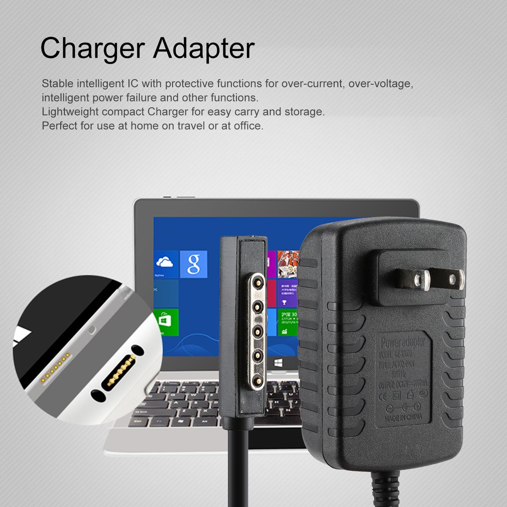 Power Charger Adapter 12V 2A For Microsoft Surface 10.6 Rt Tablet Battery Wall With Led Indicator Us Plug [Q/5]