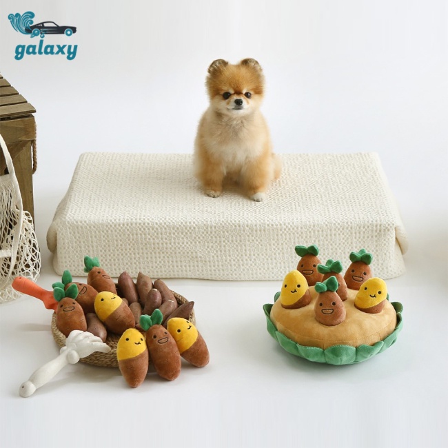 Galaxy Bộ Đồ Chơi Nhồi Bông Hình Khoai Tây Chiên Ẩn Tương Tác Với Thú Cưng