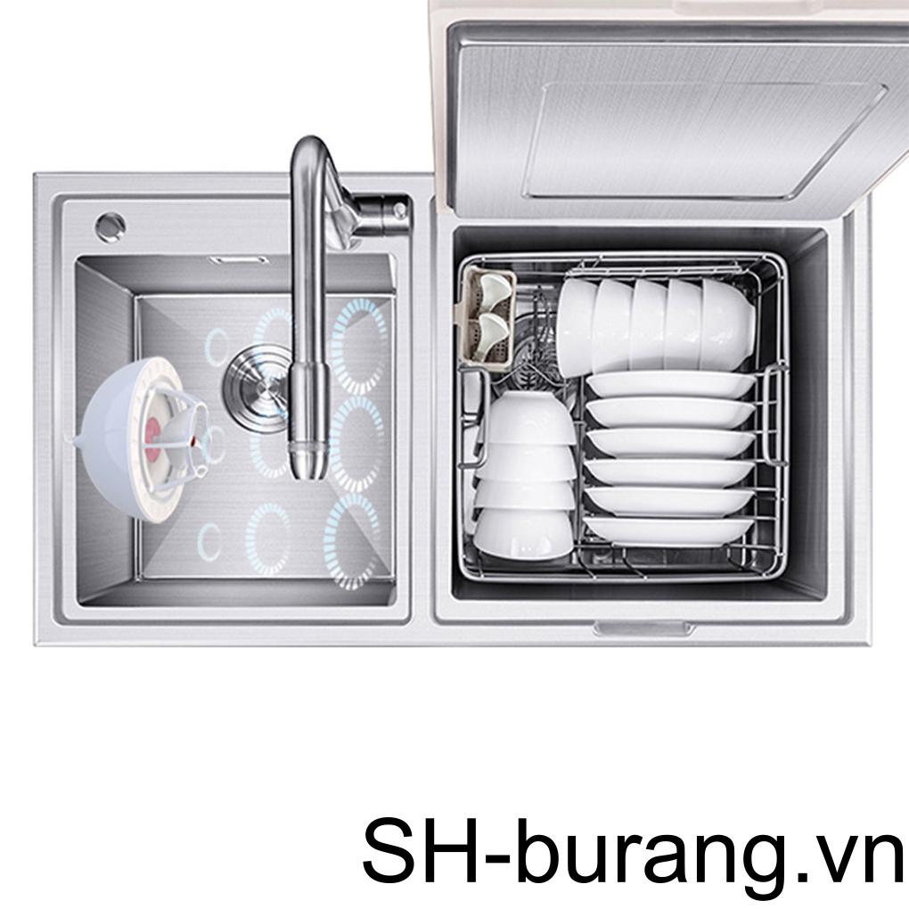 Máy Rửa Chén Mini Bằng Sóng Siêu Âm Tự Động Tiện Dụng Cho Nhà Bếp