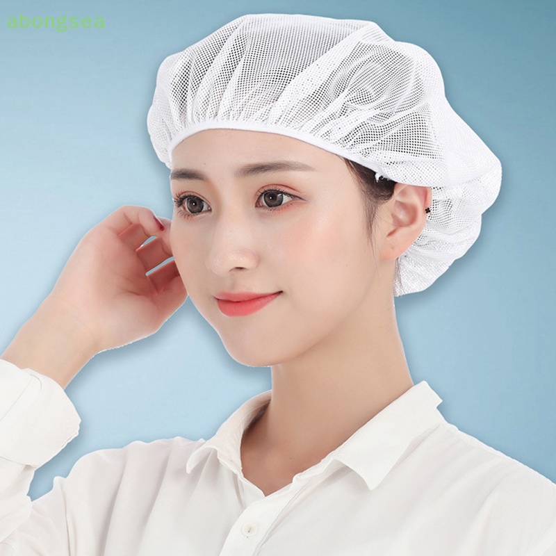 Abongsea Mũ Đầu Bếp Co Giãn Thoáng Khí Màu Đen