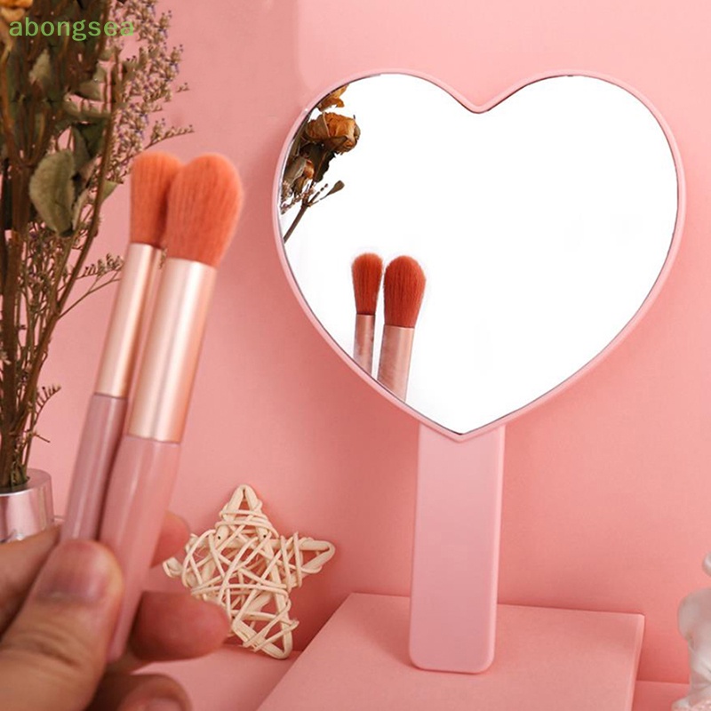 Abongsea 1 Gương Trang Điểm Cầm Tay Kèm Tay Cầm Tiện Dụng Cho Salon Làm Tóc