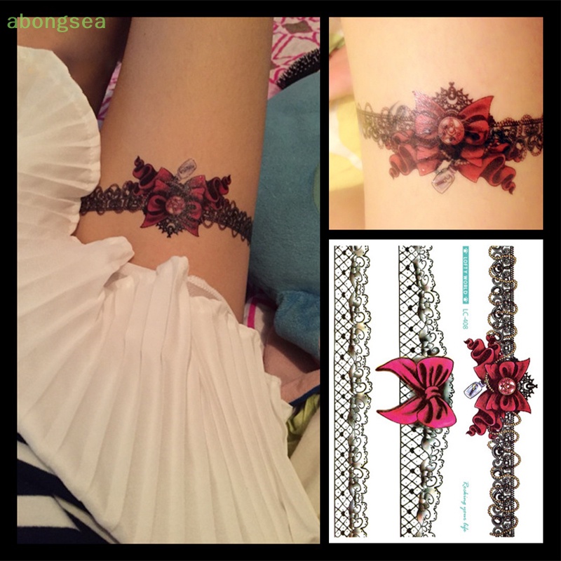 1 Tờ Hình Xăm Dán Tạm Thời Chống Nước In Chữbongsea