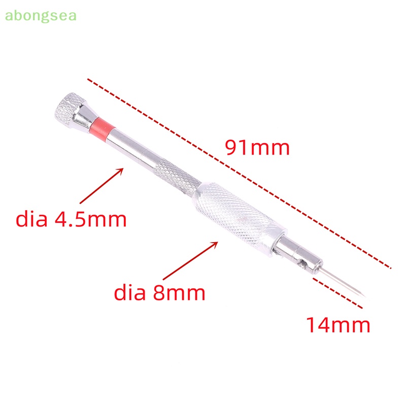 Set 1 / 5 Tua Vít 0.8-1.6mm Bằng Thép Tháo Gỡ Dây Đồng Hồ Đeo Tay