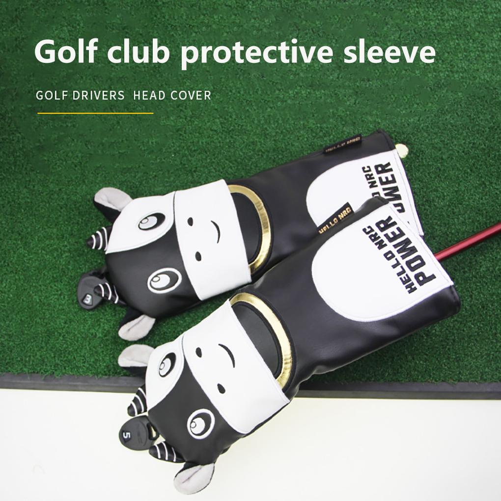 Vỏ Bọc Đầu Gậy Đánh Golf Bằng Vải Bông Dày Dặn Chống Nước Chống Nắng Xoay Được