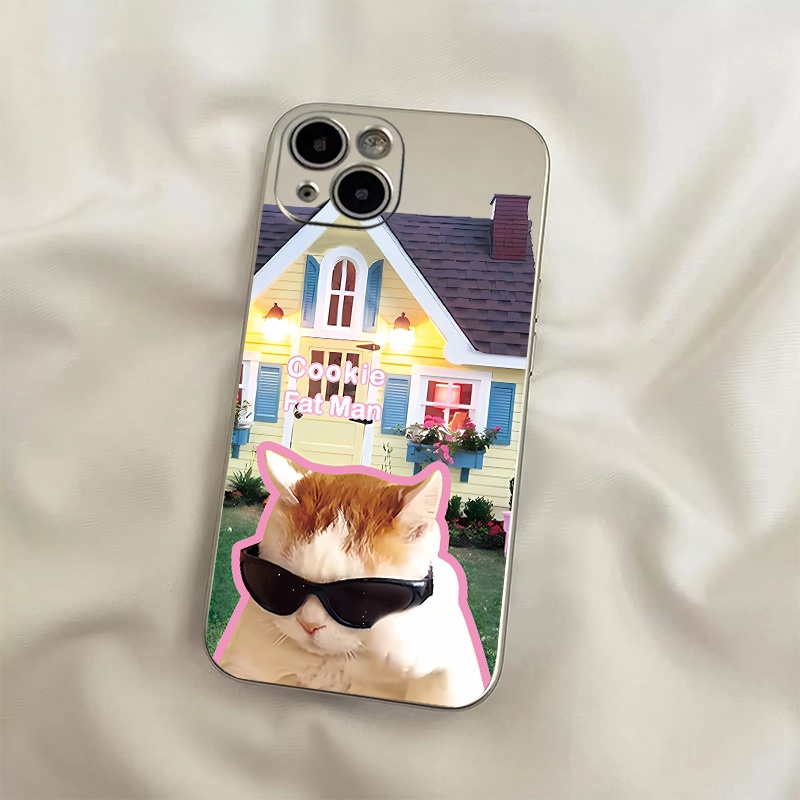 Ốp Điện Thoại TPU Silicone Mềm Mạ Điện Chống Sốc In Hình Chó Mèo Cho IPhone 14 13 11 12 Pro Max XS XR X 8 + 7 6S Plus