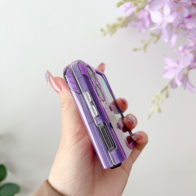 Ốp điện thoại HOCE cứng họa tiết bướm hoạt hình chống trầy xước cho OPPO Find N2 Flip N2