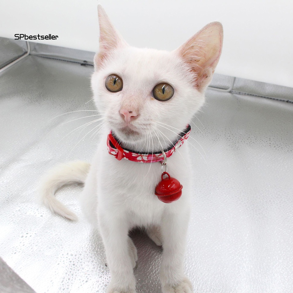 Vòng Cổ Gắn Chuông Hình Hoa Chống Thất Lạc Dễ Điều Chỉnh Cho Thú Cưng