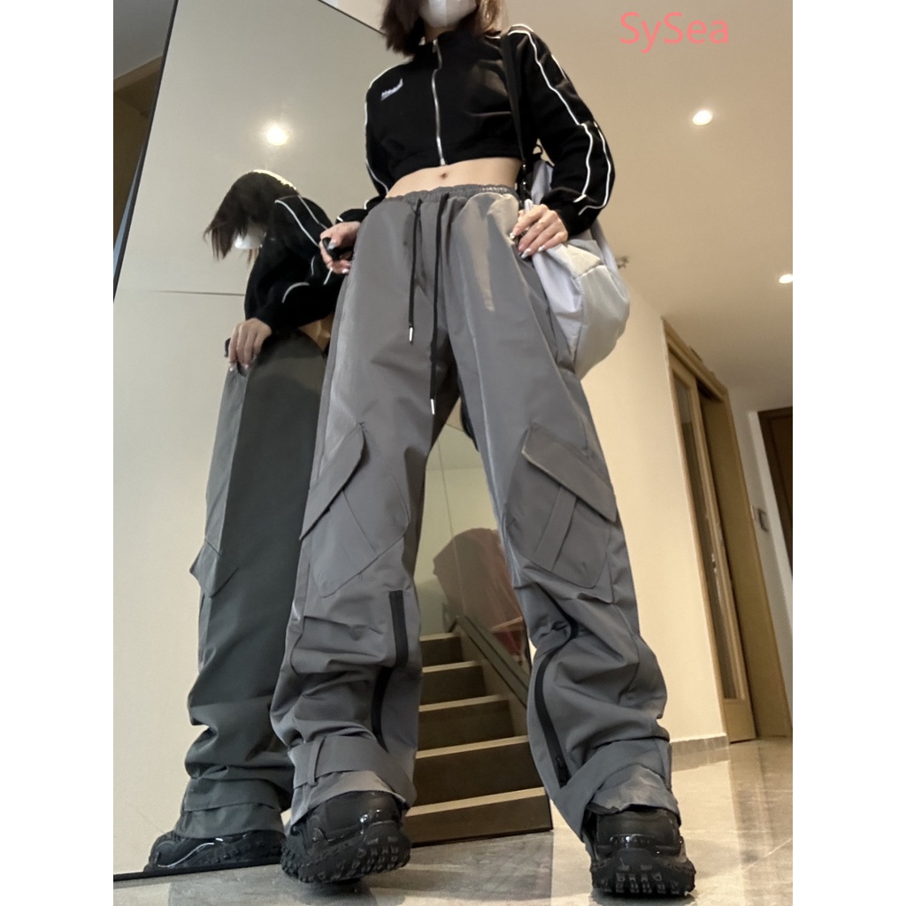 Quần Dài Ống Đứng Phong Cách Hip Hop Thời Trang Cá Tính Cho Nữ