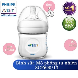 Bình sữa Philips AVENT Natural 125ml hộp đơn