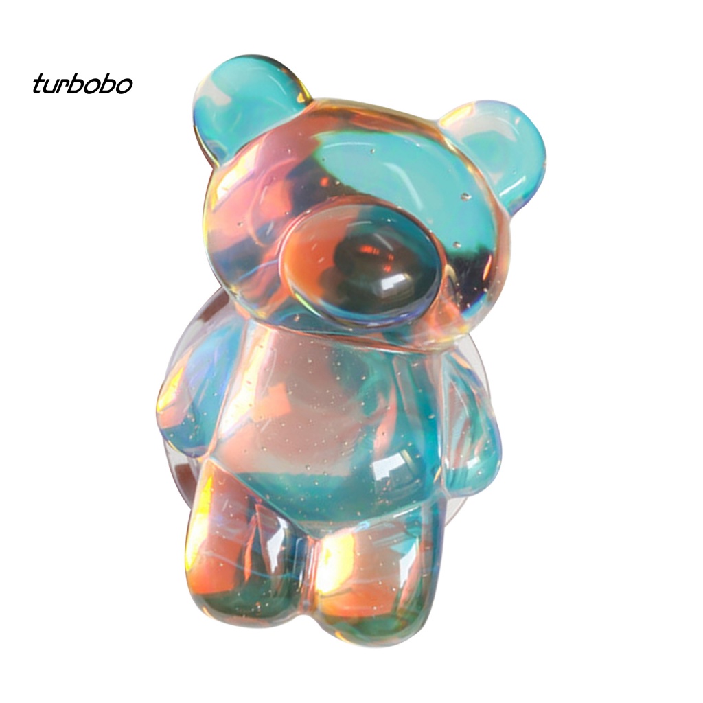 Giá Đỡ Điện Thoại Di Động Hình Gấu Màu Laser 3D Đa Năng