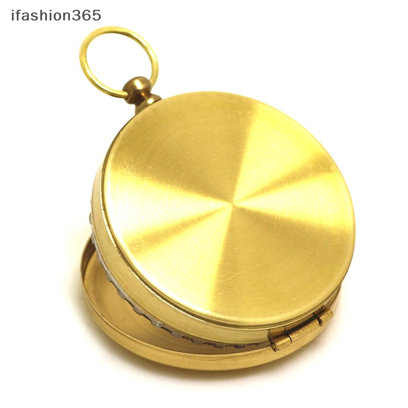 La Bàn Bỏ Túi Bằng Đồng Thau Màu Vàng Chất Lượng Cao Tiện Dụng Cho Các Hoạt Động Ngoài Trời ifashion365