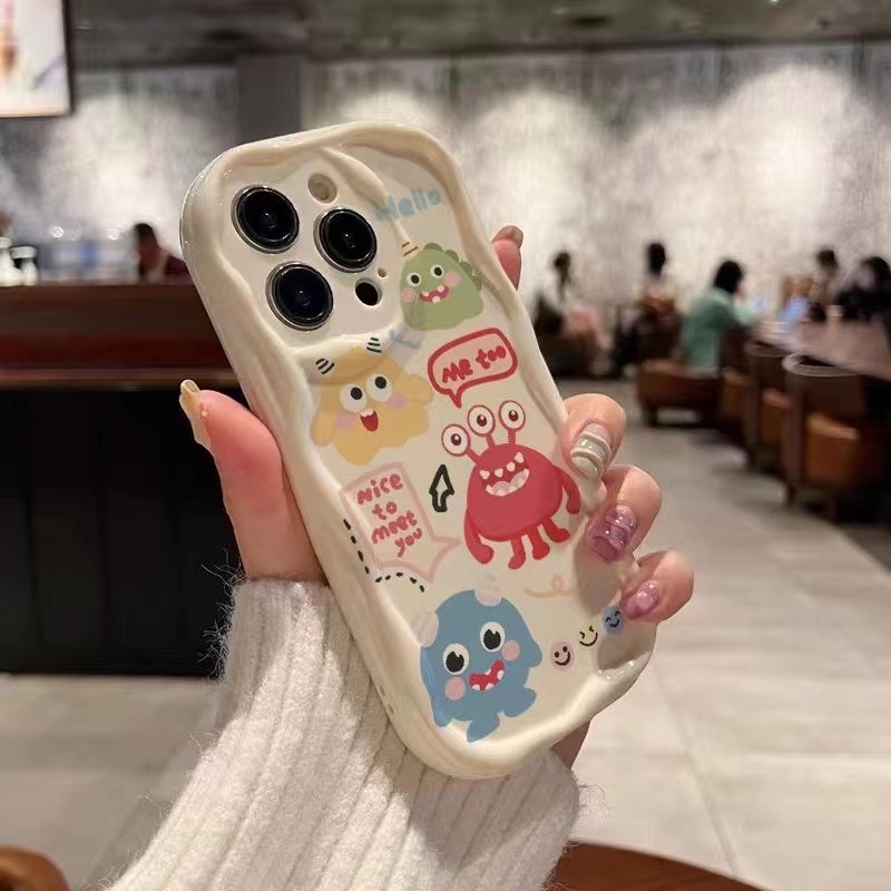 Ốp Điện Thoại Hình Quái Vật Cho iPhone 11Promax 14 13 7 / 8 7plus 11 12 12Pro 8plus 6s 6splus 14plus xr xs max 11Promax