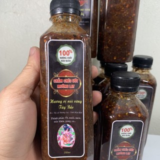 Chẩm chéo ướt chai 350ml, muối chấm thịt gà, gia vị chấm, muối ớt, đặc sản mường lay, điện biên