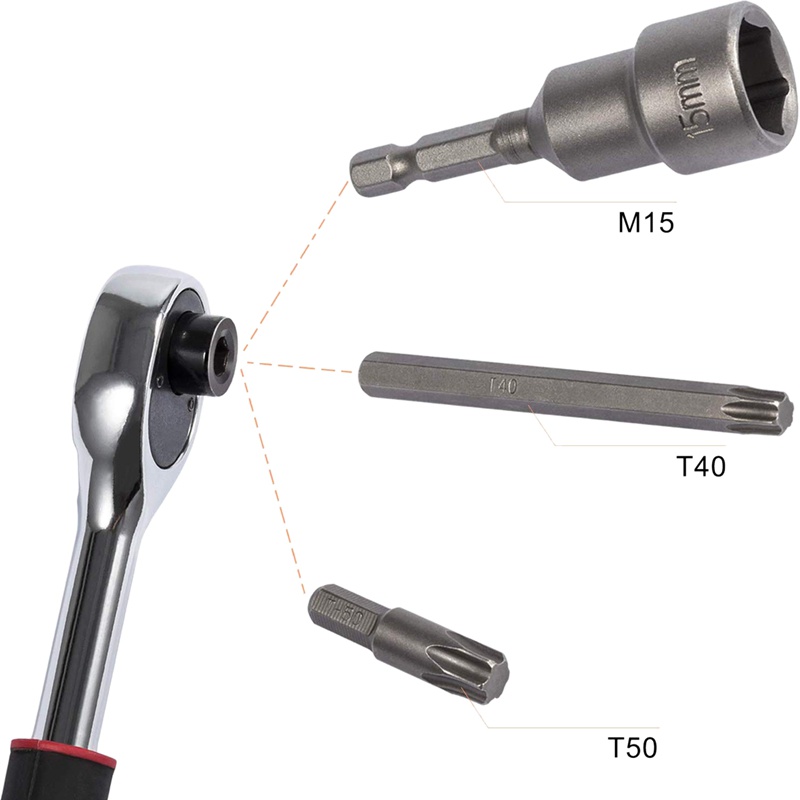 Bộ công cụ Torx loại bỏ đầu và cửa cứng 4 cái Thay thế 68361574Ab 82214166Ab cho 2007-2020 Jeep Wrangler JK JL Rubicon Sahara Sports