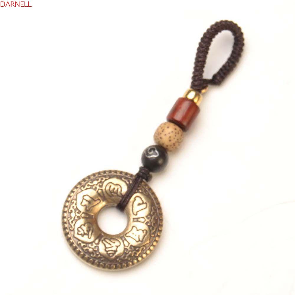 Darnell Móc Khóa Xe Hơi Bằng Đồng Thau Hình Tròn Phong Cách Vintage