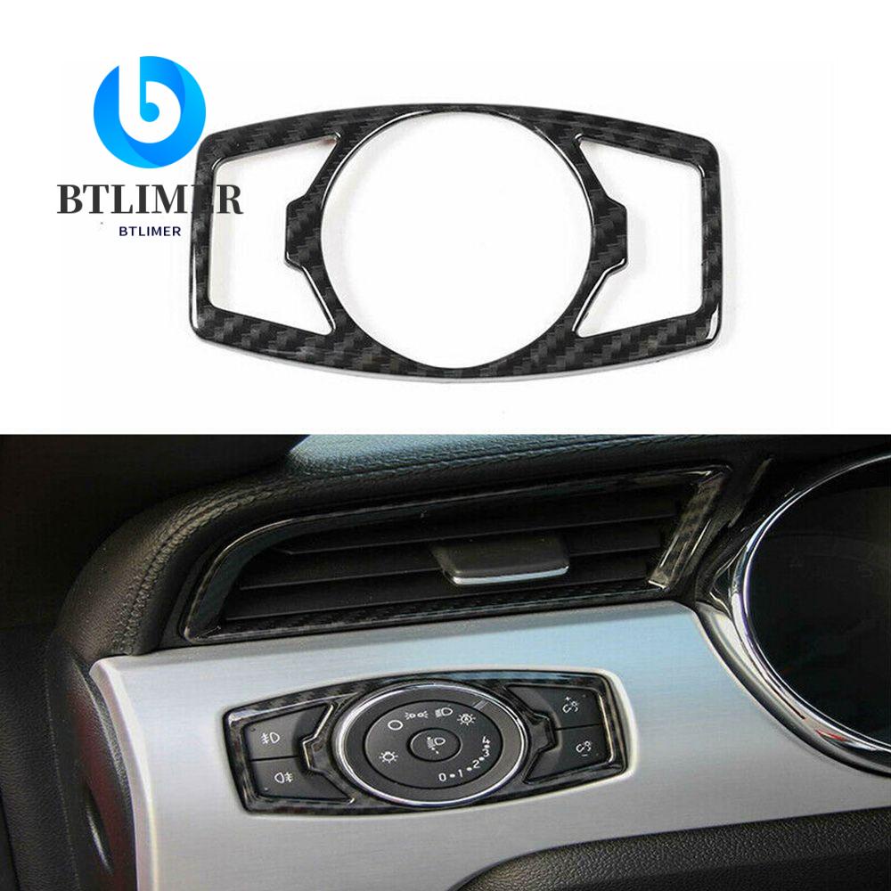 Khung Trang Trí Bảng Điều Khiển Mở Cửa Xe Hơi Họa Tiết Sợi Carbon Cho Ford Mustang 2015-2010