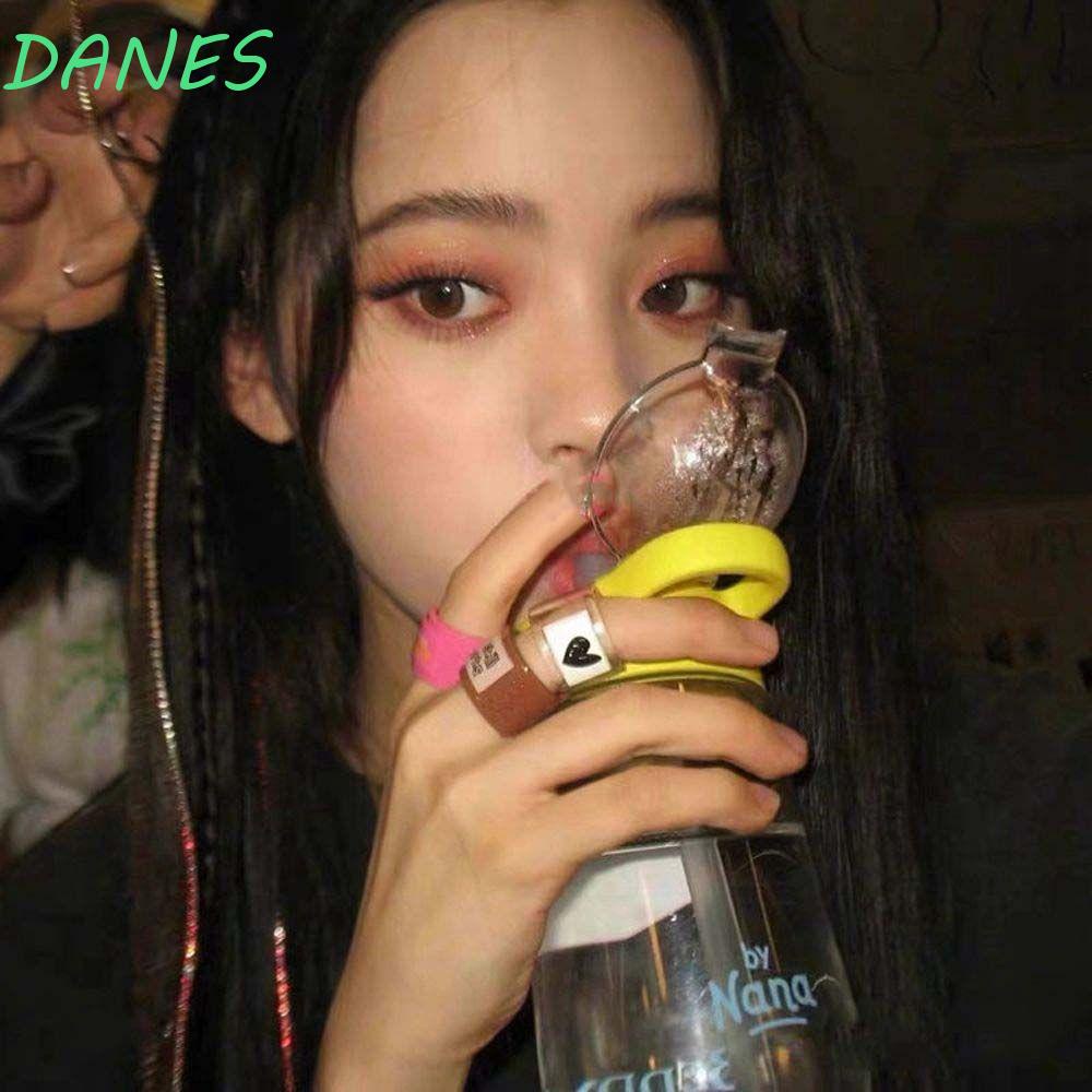 Nhẫn Nhựa Resin Phong Cách Hiphop Đơn Giản Thời Trang Cho Nữ