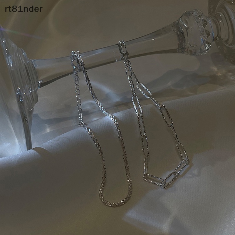 Rt 1 / 2 Vòng Tay Bạc Lấp Lánh Đơn Giản Thời Trang Có Thể Điều Chỉnh Cho Nữ