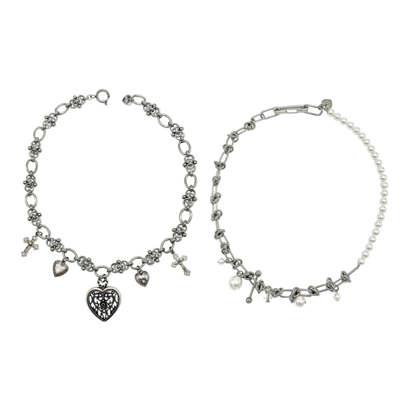 Vòng Cổ Dây Xích Mặt Thánh Giá Phong Cách Hip hop Âu Mỹ