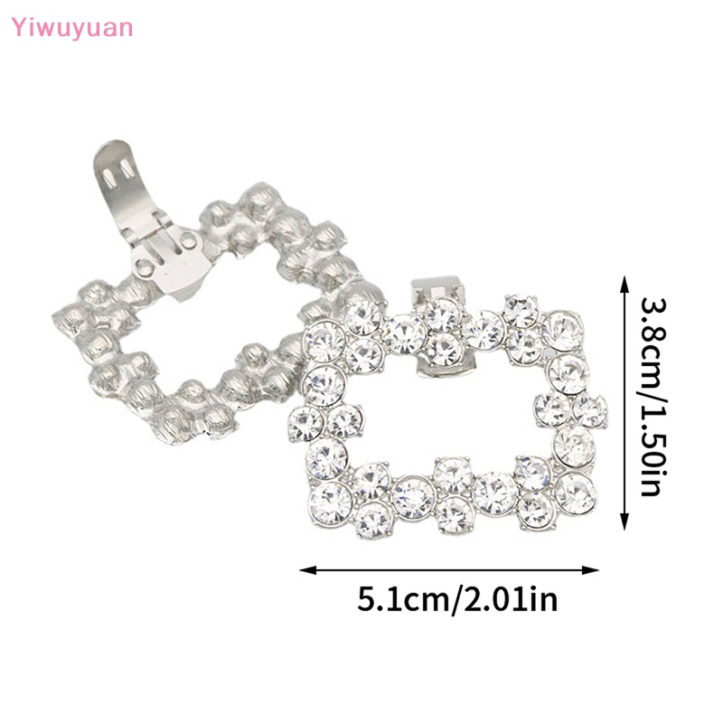1 Kẹp Đính Đá Và Ngọc Trai Trang Trí Giày Cao Gót Cho Cô Dâu Mới
