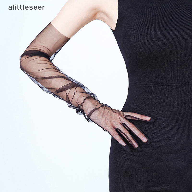 Găng Tay Lưới Xỏ Ngón Co Giãn Thời Trang Cho Cô Dâu Ngày Halloween