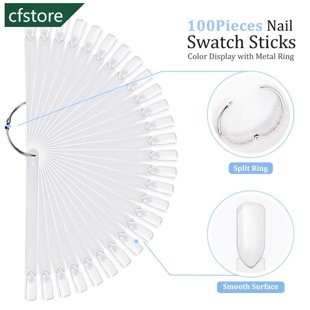 Set 110 Móng Tay Giả Trưng Bày Màu Sắc Đẹp Mắt H2O3