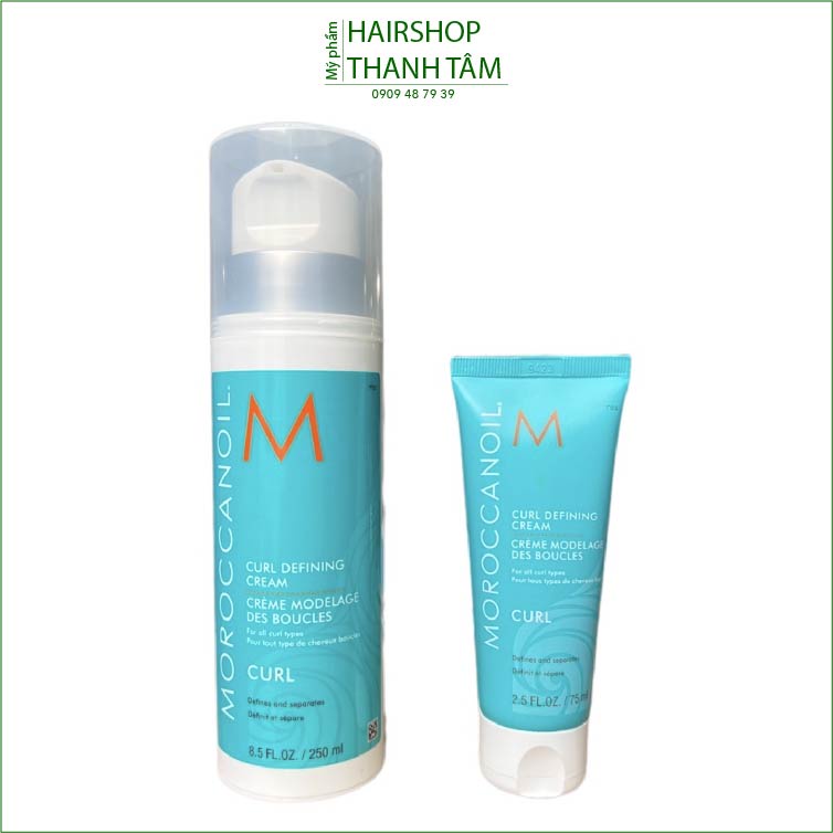 Kem định hình sóng xoăn tạo kiểu tóc Moroccanoil Curl Defining Cream 250ml - chính hãng