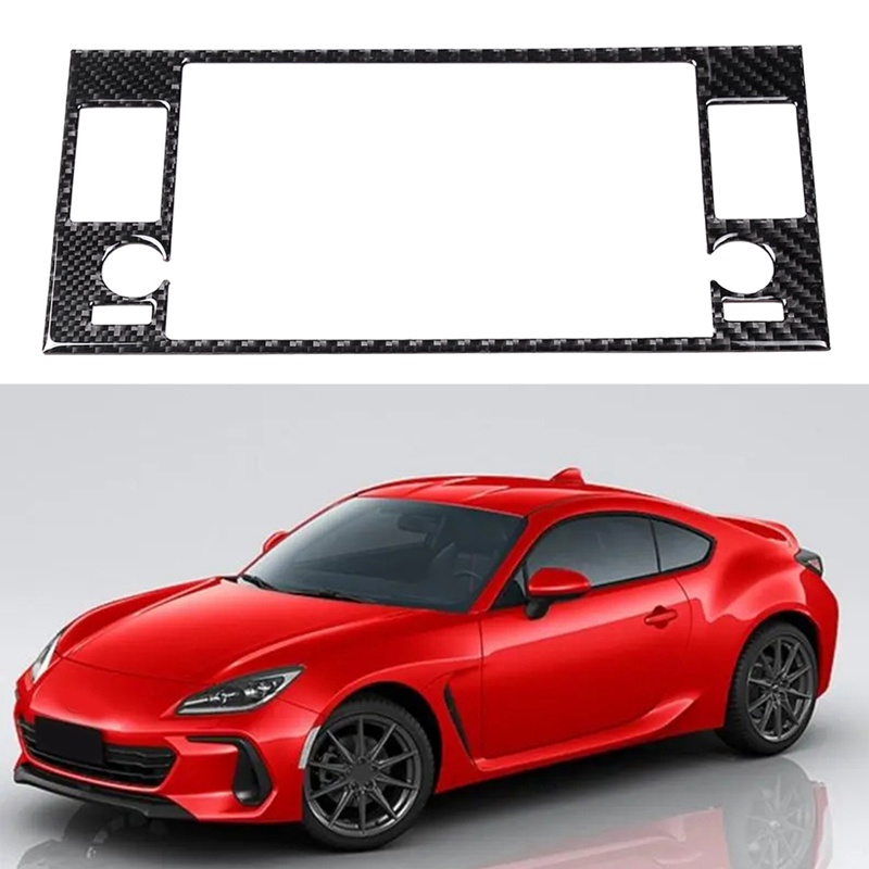 1 Miếng Dán Bảng Điều Khiển Trung Tâm Bằng Sợi Carbon Mềm Cho Subaru BRZ 2022