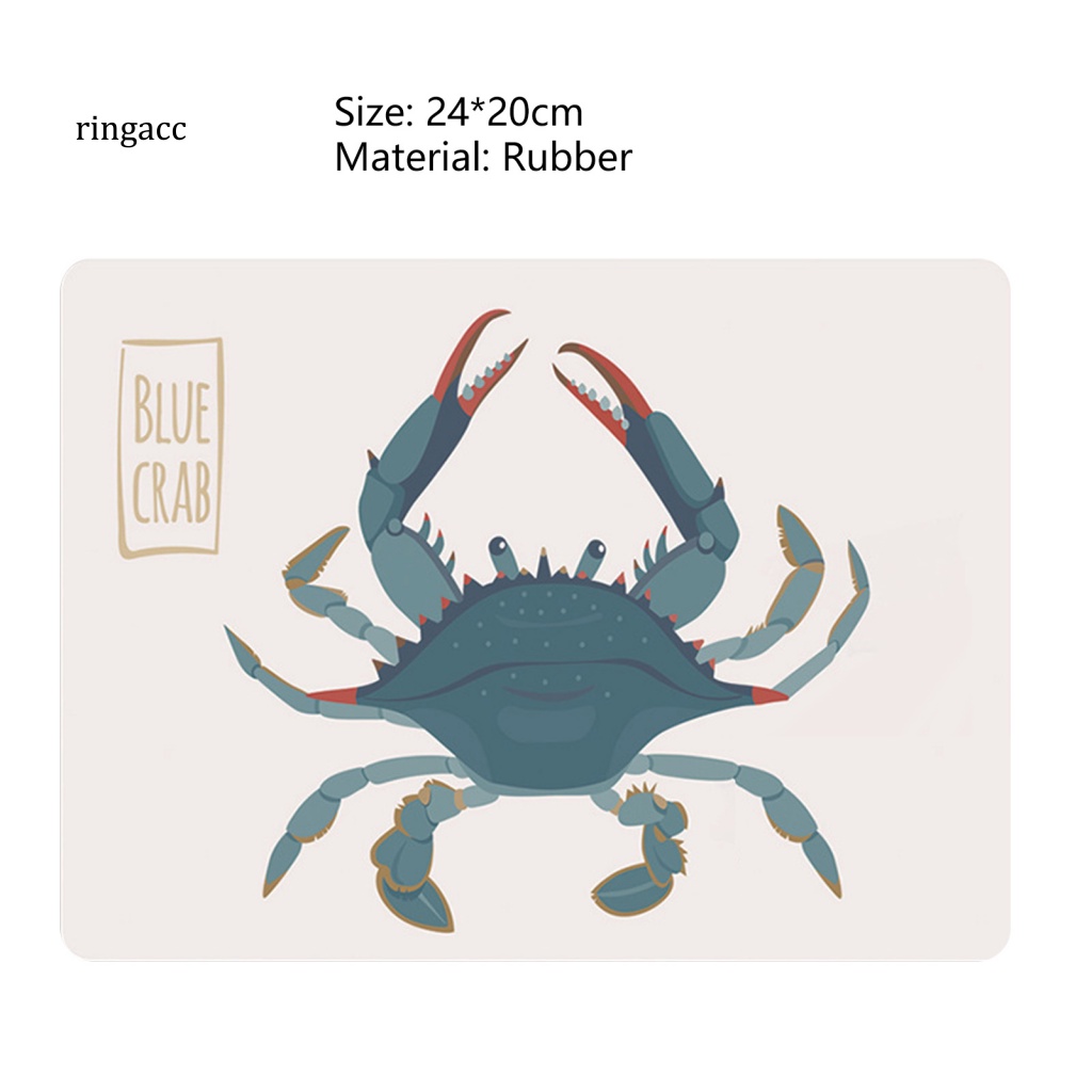 Tấm Lót Chuột Cao Su Hình Động Vật Biển Cho Laptop