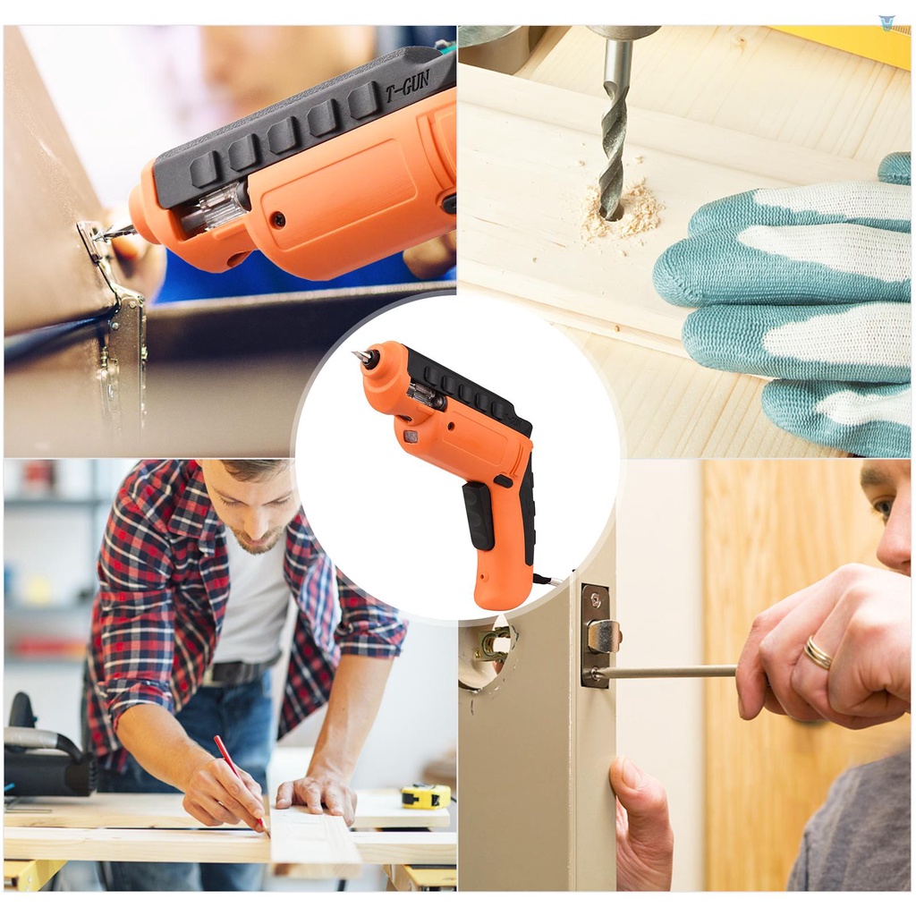 Bộ Tua Vít Điện 47 Món Với Hộp Đựng 6 N.m Và Đầu Vít Xoay 32 Có Thể Sạc Lại Tiện Dụng