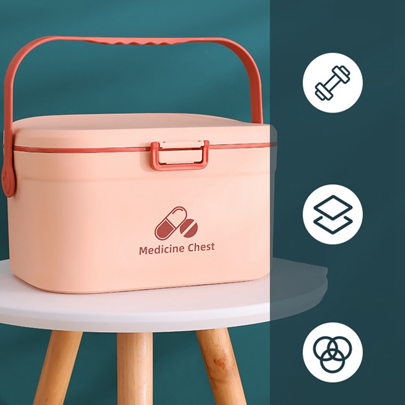 Hộp Đựng Thuốc Sơ Cứu Khẩn Cấp Đa Năng Tiện Dụng Cho Gia Đình
