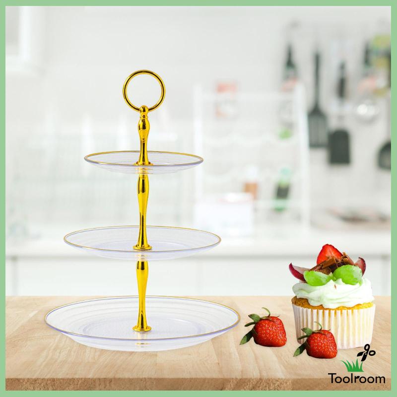 Giá Đỡ 3 Tầng Trưng Bày Bánh Cupcake / Món Tráng Miệng Cho Sinh Nhật / Đám Cưới